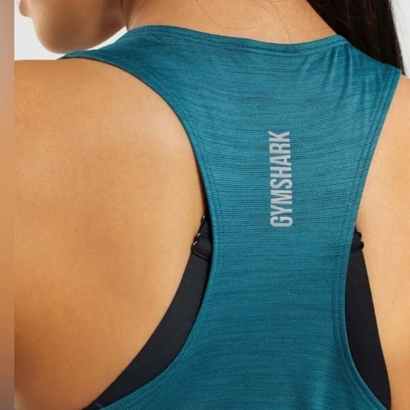 GYMSHARK SPEED TANK Women’s Turquoise Size large - Picture 3 of 17